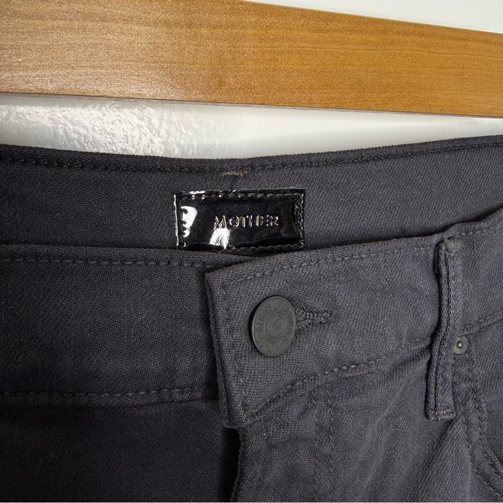 MOTHER NWT The Half Pipe Flood Black Barrel Jeans - Picture 7 of 11